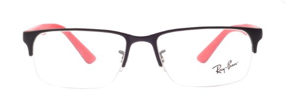 Rayban Rb6305i 2503 Black & Red