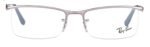Rayban Gun Metal Navigator Semi-Rimmed Eyeglasses