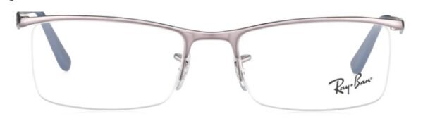 Rayban Gun Metal Navigator Semi-Rimmed Eyeglasses