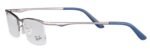 Rayban Gun Metal Navigator Semi-Rimmed Eyeglasses