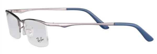 Rayban Gun Metal Navigator Semi-Rimmed Eyeglasses