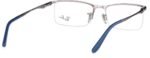 Rayban Gun Metal Navigator Semi-Rimmed Eyeglasses
