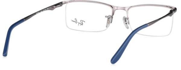 Rayban Gun Metal Navigator Semi-Rimmed Eyeglasses