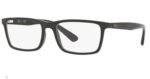 Ray-Ban Optics Black Rectangle Unisex Eyeglasses RB7091I 2000/54