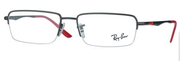 Ray-Ban  RB 6267I 3047 medium Black/Red Unisex Premium Eyeglasses