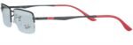 Ray-Ban  RB 6267I 3047 medium Black/Red Unisex Premium Eyeglasses