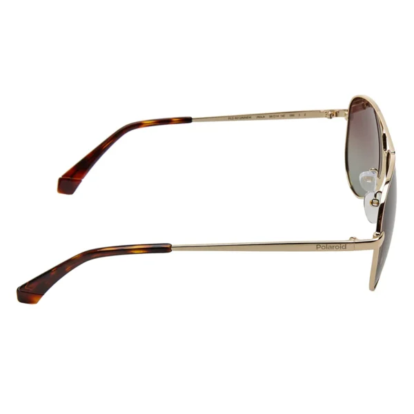 Polaroid PLD-6012/N/NEW-J5G-LA-56 Aviator Sunglasses Size -56 Gold / Brown